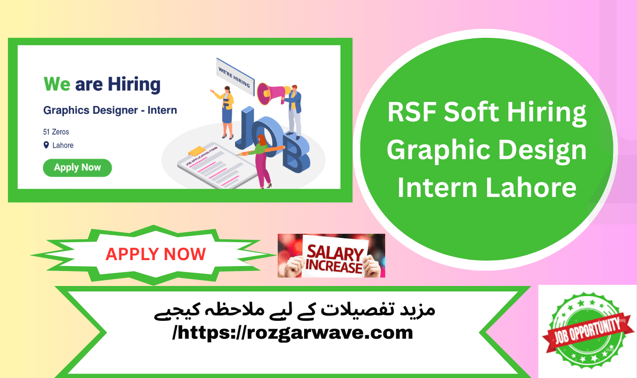 Creative Graphic Design Intern working on visual content at RSF Soft, Lahore