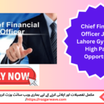 Chief Financial Officer Jobs in Lahore Gymkhana – High-paying finance career opportunity in Pakistan 2025