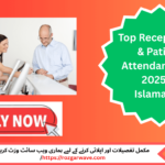 Female receptionist assisting a patient in a modern clinic – Receptionist & Patient Attendant Jobs 2025 in Islamabad