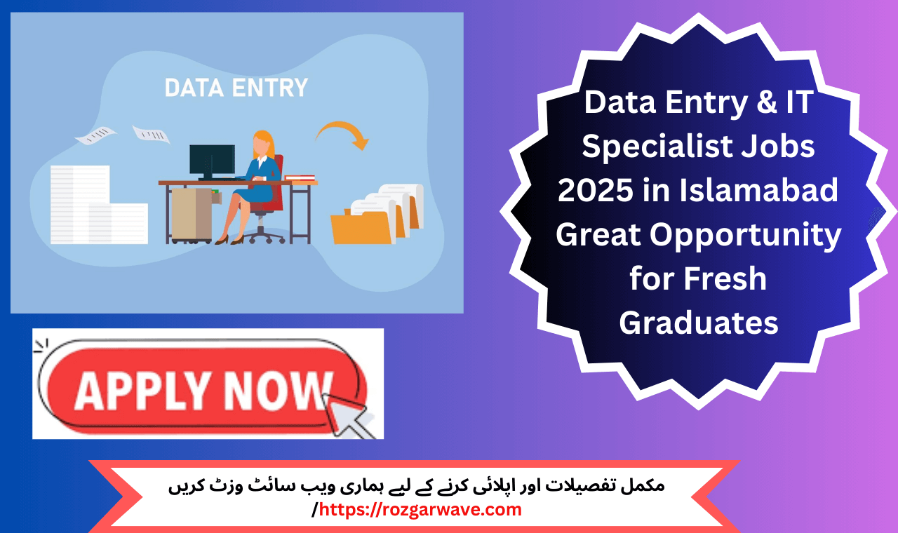 Data Entry & IT Specialist Jobs in Islamabad Software House 2025