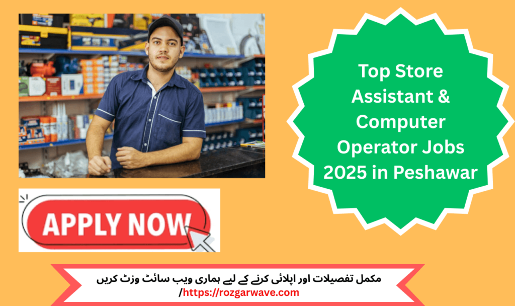 Store Assistant & Computer Operator Jobs 2025 – Peshawar Vacancies