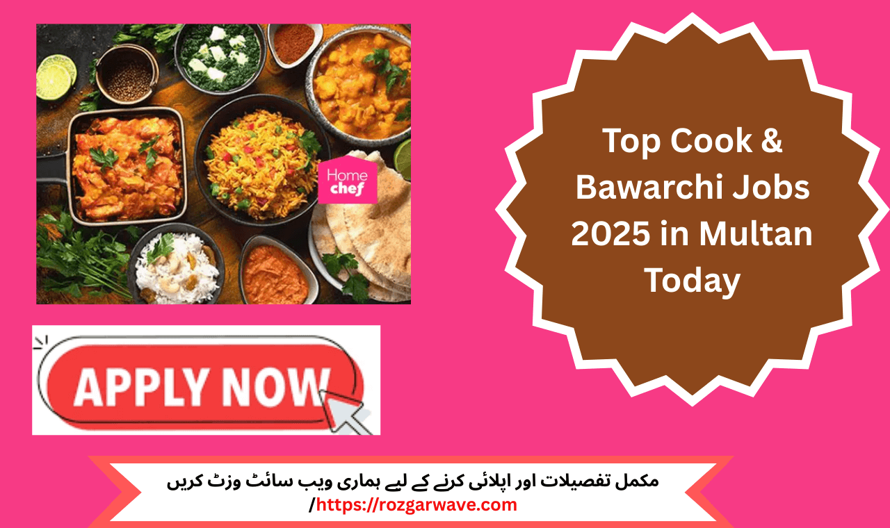 Cook & Bawarchi Jobs 2025 in Multan – Skilled chefs preparing meals in a professional kitchen environment