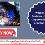 Welder operating MIG welding machine in Pakistan