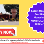Latest Headquarter Frontier Core Mansehra Jobs 2025 advertisement featuring GD Sepoy and Specialist Cadre vacancies for Middle, Matric, and Intermediate candidates in KPK