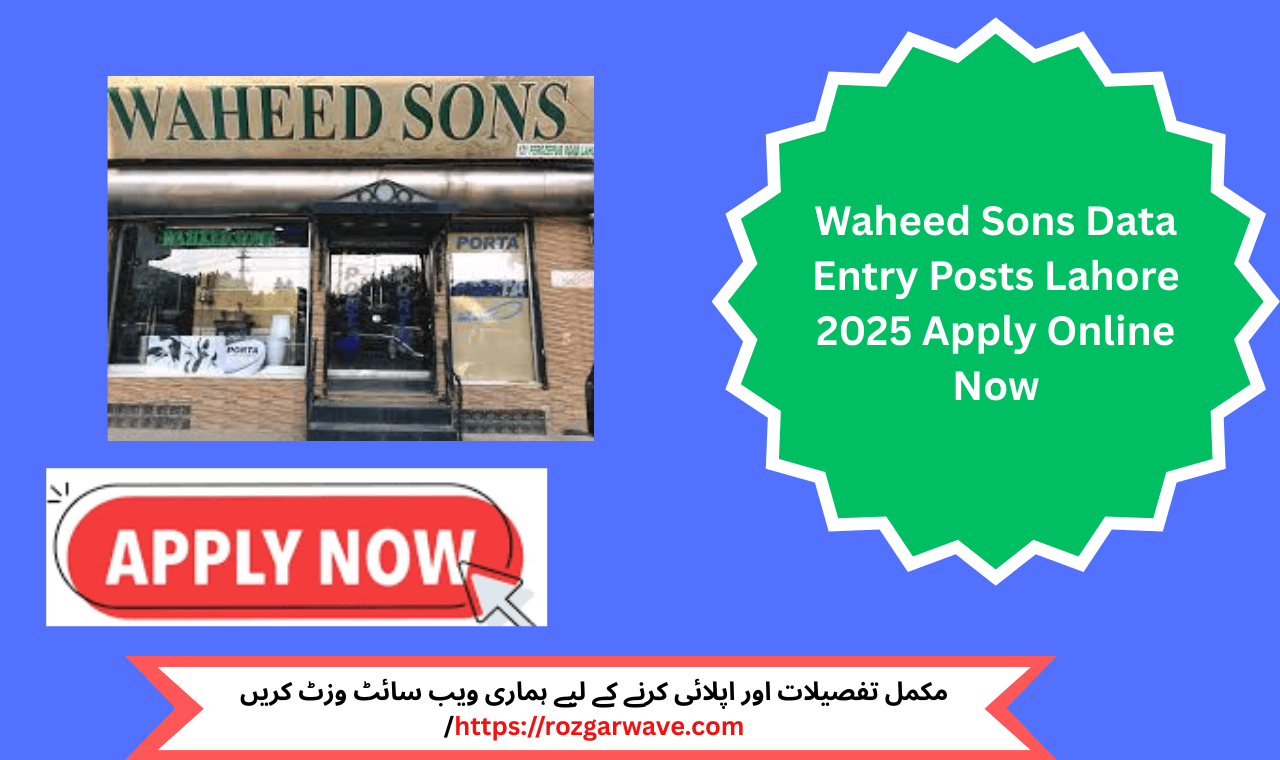 Candidates applying for Waheed Sons Data Entry Posts in Lahore 2025