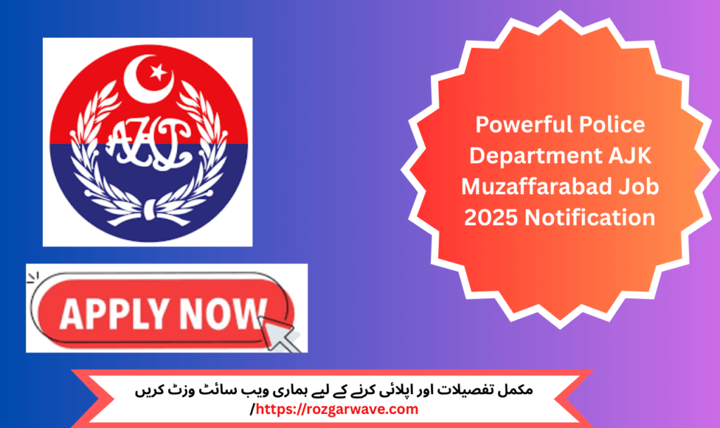 AJK Police Officers during a public safety drill in Muzaffarabad – 2025 Government Hiring