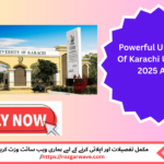University Of Karachi UoK Jobs 2025 – Government electrician and plumber vacancies in Karachi
