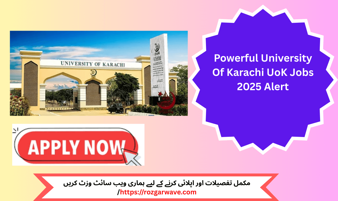 University Of Karachi UoK Jobs 2025 – Government electrician and plumber vacancies in Karachi