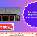 The University Of Mirpurkhas Jobs Announcement 2025 - Apply Online Now