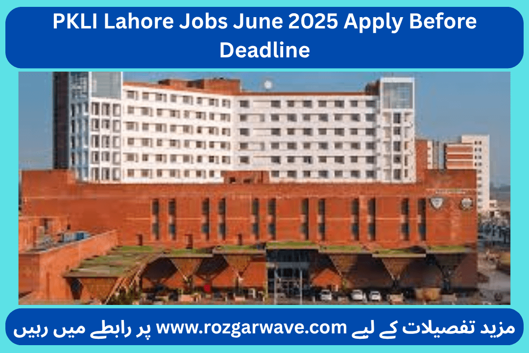 PKLI Lahore Jobs June 2025 Apply Before Deadline