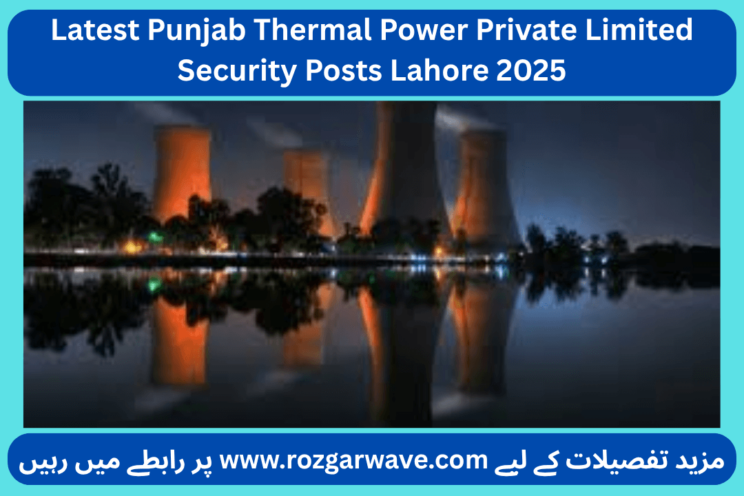 Latest Punjab Thermal Power Private Limited Security Posts Lahore 2025