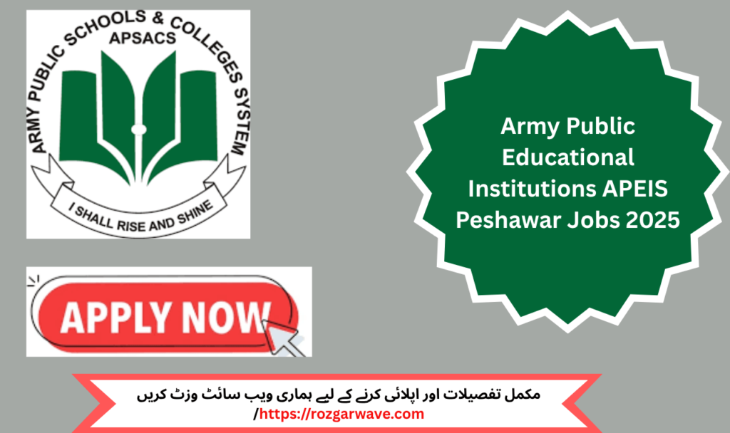Army Public Educational Institutions APEIS Peshawar Jobs 2025


